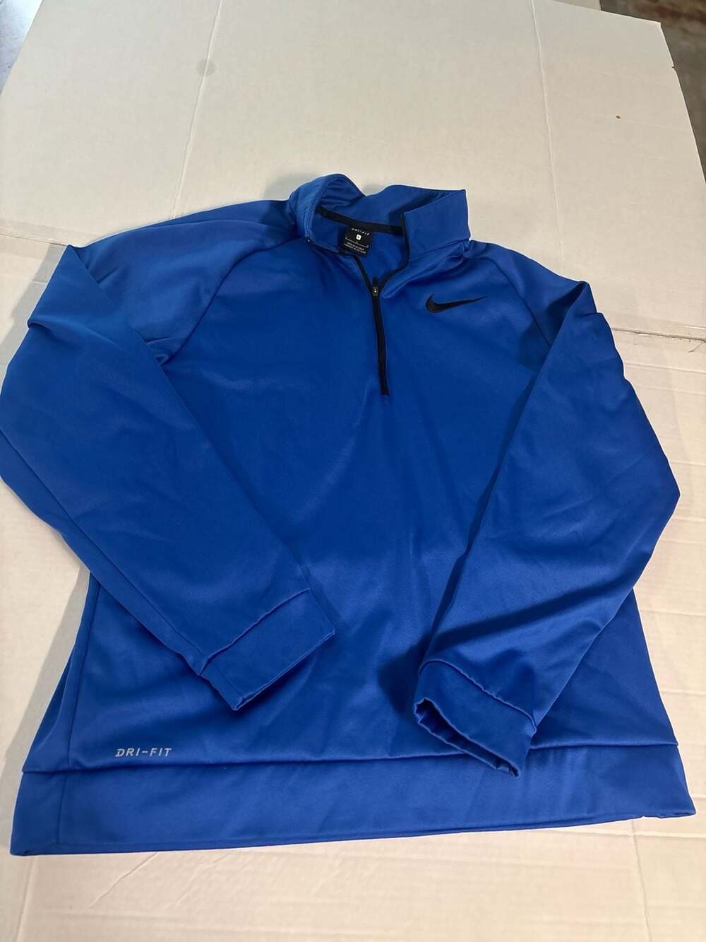 Nike Dri-Fit Men's 1/2 1/4 Zip Pullover Jacket Blue Size Large